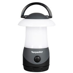 Torpedo7 Globe LED Camping Lantern - Grey Black White