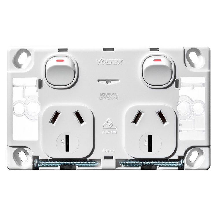 Voltex Classic Double Power Outlet 250V 15A