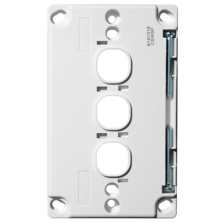Voltex Classic 3 Gang Switch Plate