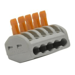 5-Conductor Terminal Blocks with levers 40pk